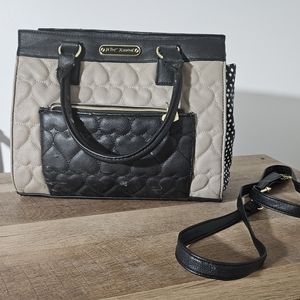 Betsey Johnson Quilted Heart Handbag